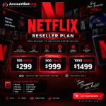 Discover our exclusive Netflix Reseller plan, featuring competitive rates for 100, 500, and 1000 credits. Benefit from effortless account generation costs and premium features such as automatic replacements, streaming content access, and exceptional earning opportunities. Kickstart your journey as a Netflix Reseller today!.