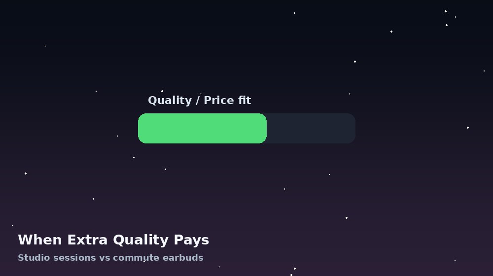 Quality versus price meter for deciding when HiFi audio is worth it